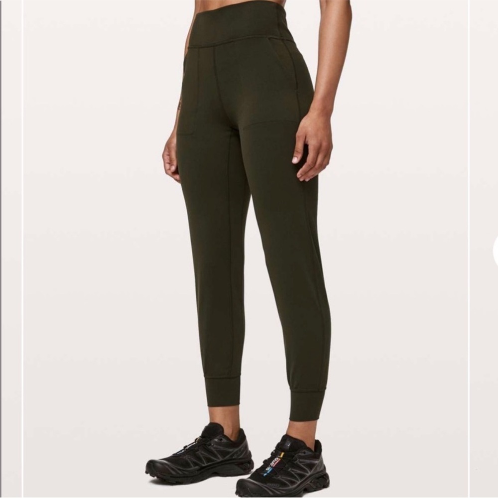 Lululemon Align Joggers Pants Olive Green Size 6 B25